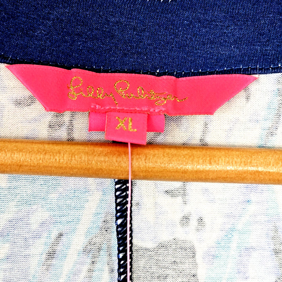 Lilly Pulitzer NWT Melli Maxi Dress Party In Paradise Size XL High Tide Navy NEW - Picture 6 of 14